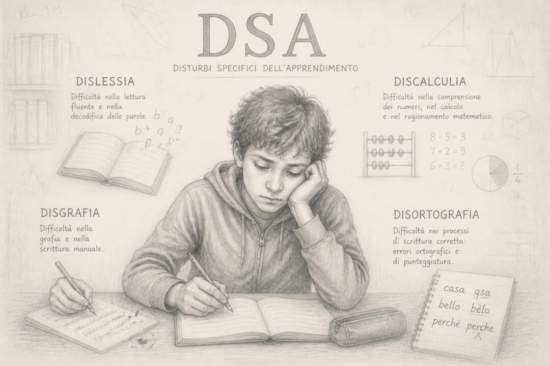 scopri cosa sono dsa, dislessia, disgrafia, discalculia e disortografia con spiegazioni chiare e approfondite per comprendere meglio questi disturbi specifici dell'apprendimento.